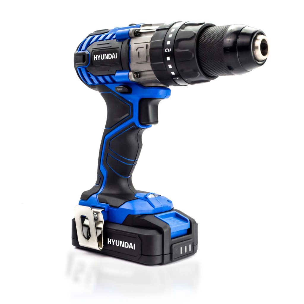 Hyundai 20V MAX Li-Ion Cordless Drill Driver with 13-Piece Drill