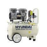 Hyundai 24 Litre Air Compressor, 5.2CFM/118psi, Silenced, Oil Free, Direct Drive 1hp | HY7524