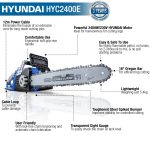 Hyundai 2400W / 230V 16" Bar Electric Chainsaw | HYC2400E - Image 13