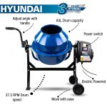 Hyundai 220W 63L Electric 230v Cement / Concrete Mixer | HYCM63E - Image 6