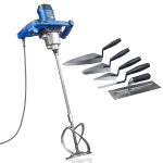 Hyundai 1600W Electric Paddle Mixer with 5 Piece Trowel Set 230v/240v | HYPM1600E - Image 11